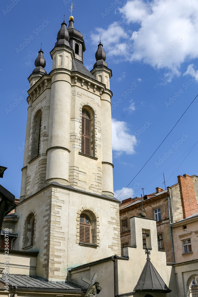 Bell Tower of Armenian Cathedral of Lviv, Ukraine
