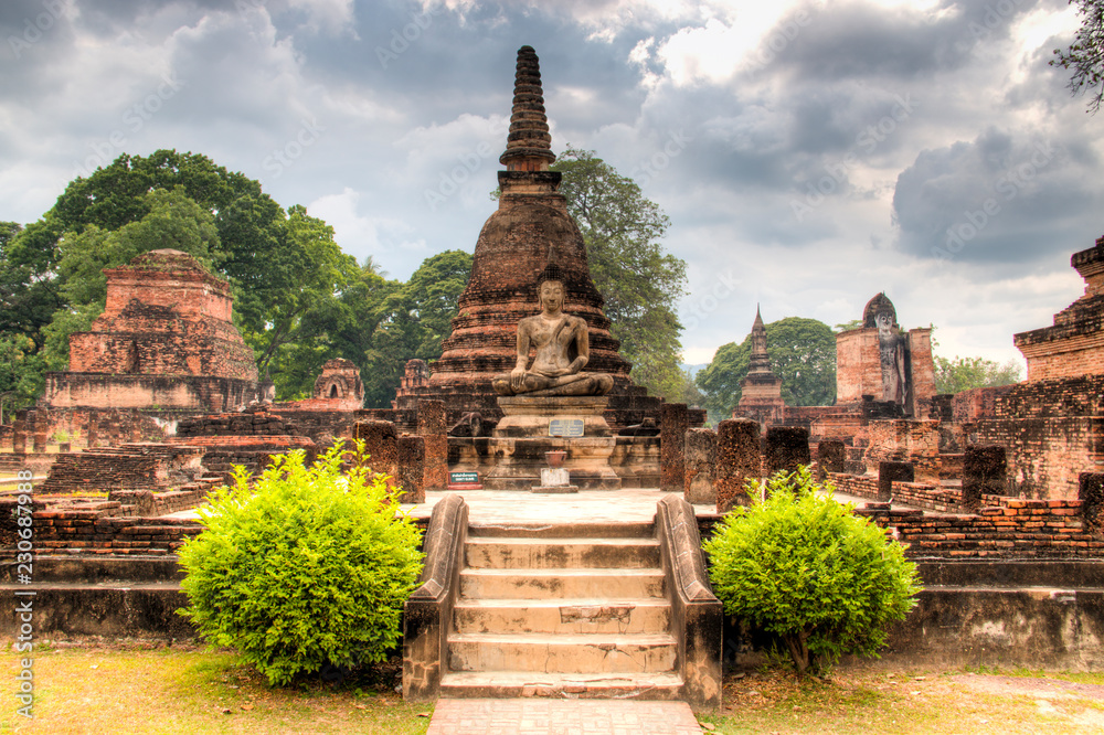 Sukhothai Historical Park is one of the most famous tourist sites in central Thailand
