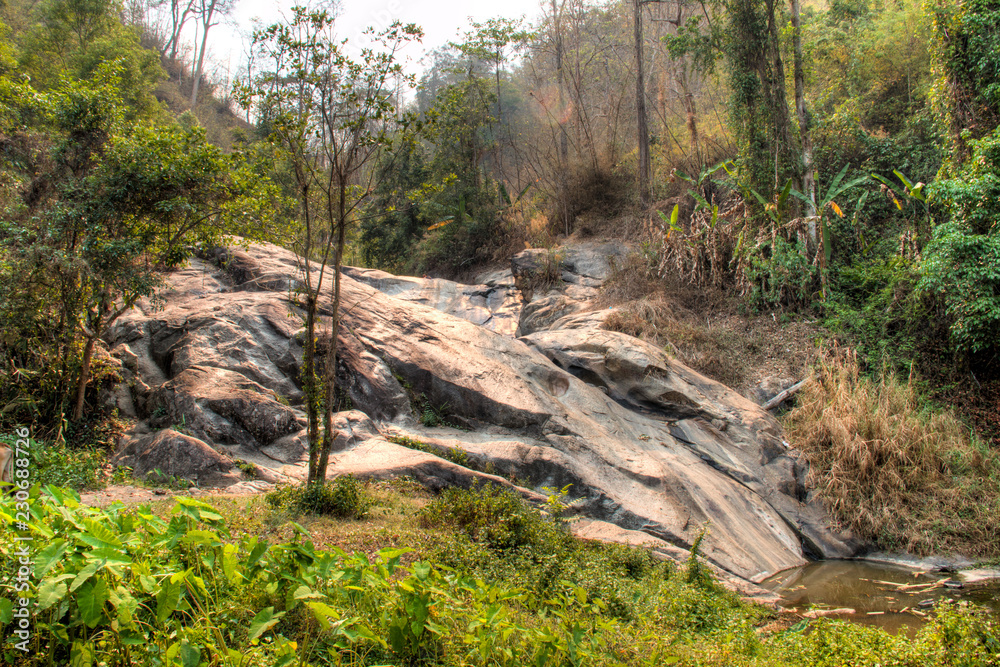 Dry waterfall near the town of Pai in Northern Thailand
Dry waterfall near the town of Pai in Northern Thailand