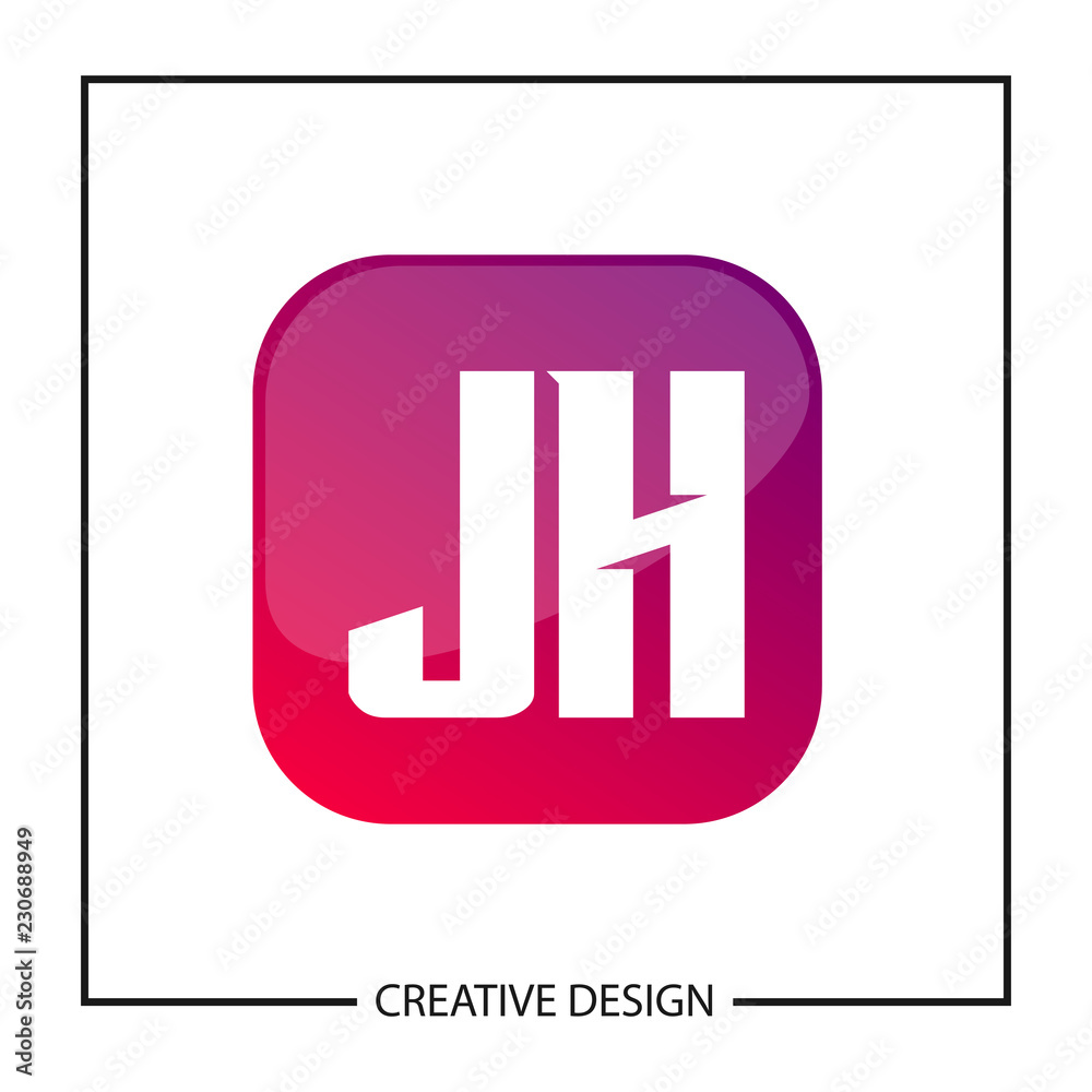 Initial Letter JH Logo Template Design Initial Letter JH Logo Template Design