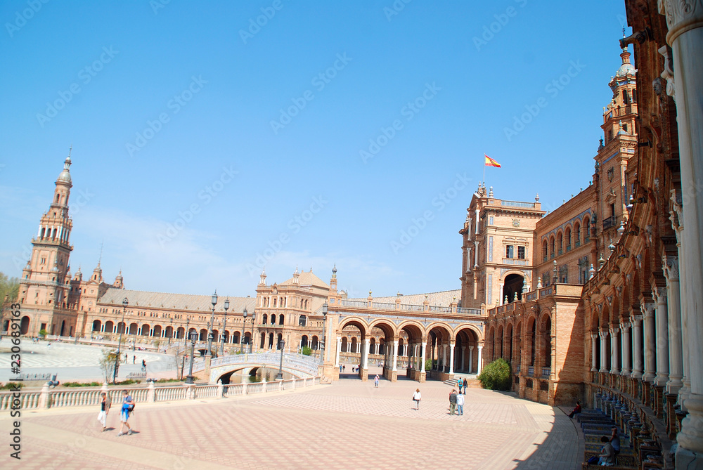 Fototapeta premium PLAZA DE ESPAÑA DE SEVILLA