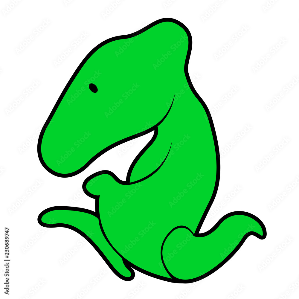Isolated cute dinosaur cartoon character. Vector illustration design Isolated cute dinosaur cartoon character. Vector illustration design