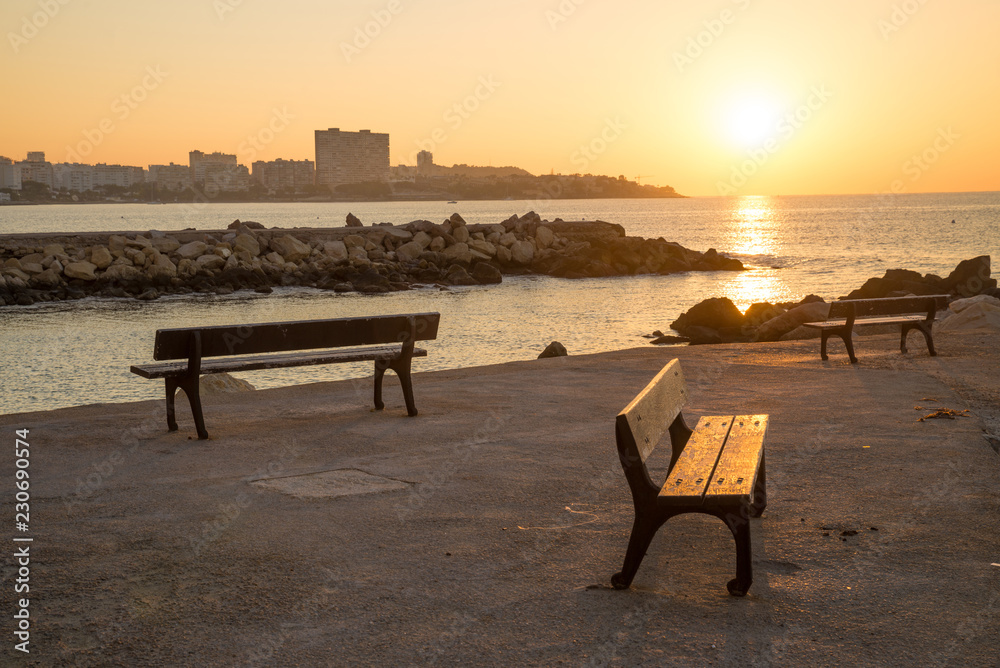 Alicante waterfront early morning