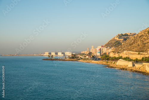 Alicante waterfront early morning