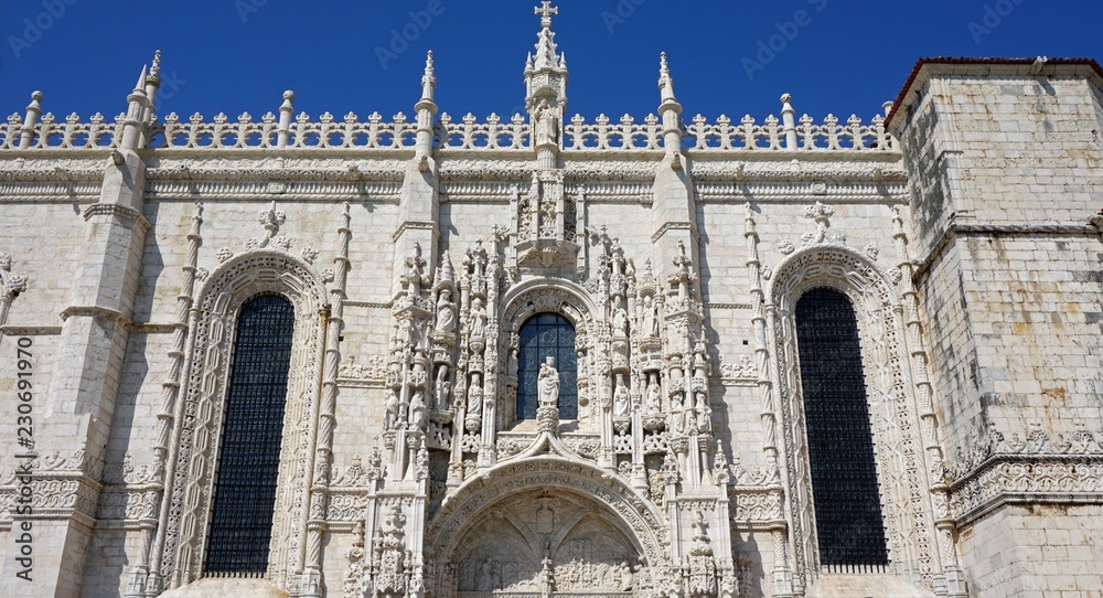 old Jerónimos Monastery of belem near lisbon