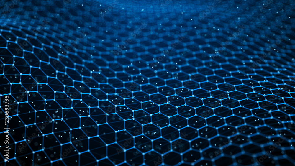 Data technology background. Abstract background. Connecting dots and lines on dark background. 3D rendering. 4k. Data technology background. Abstract background. Connecting dots and lines on dark background. 3D rendering. 4k.