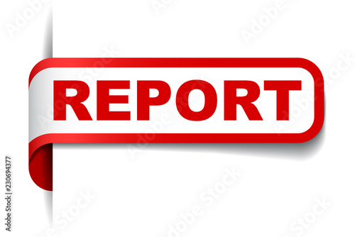 red vector banner report