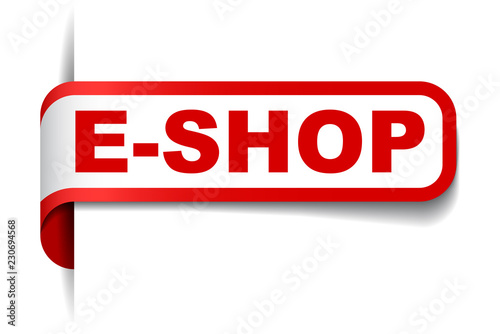 red vector banner eshop