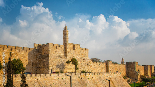 Leinwand Poster Walls of Ancient City of Jerusalem