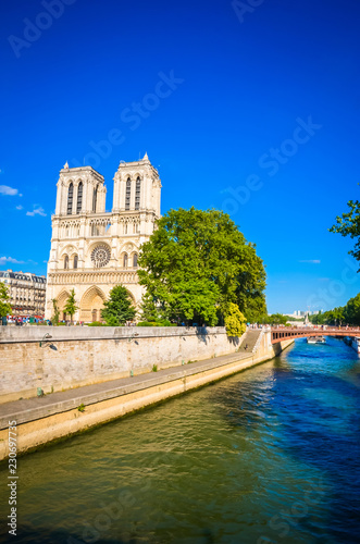 Famous cathedral Notre Dame de Paris in Paris, France. © Olena Zn