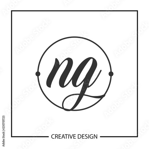 Initial Letter NG Logo Template Design