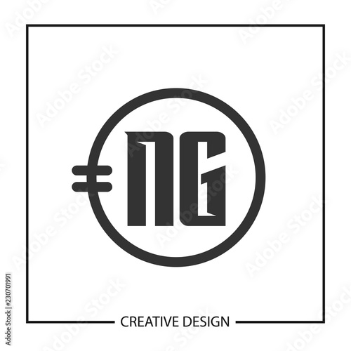 Initial Letter NG Logo Template Design