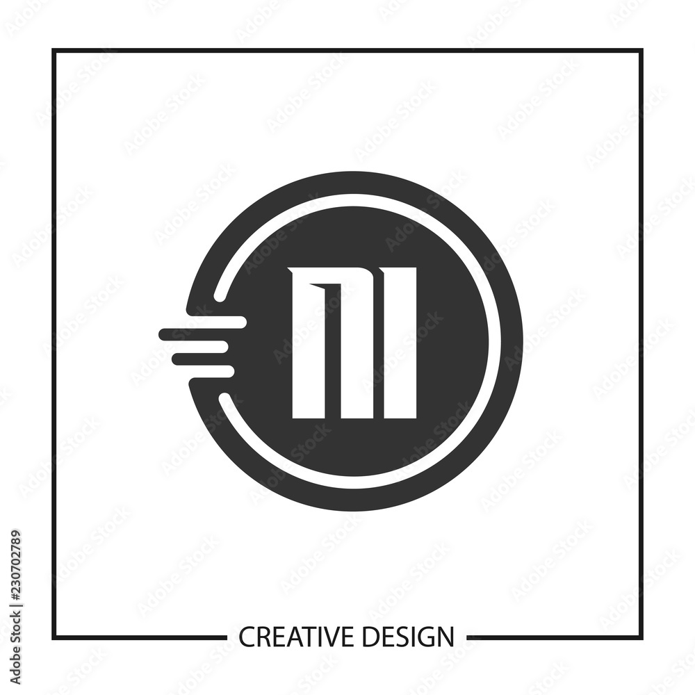 Initial Letter NI Logo Template Design Initial Letter NI Logo Template Design