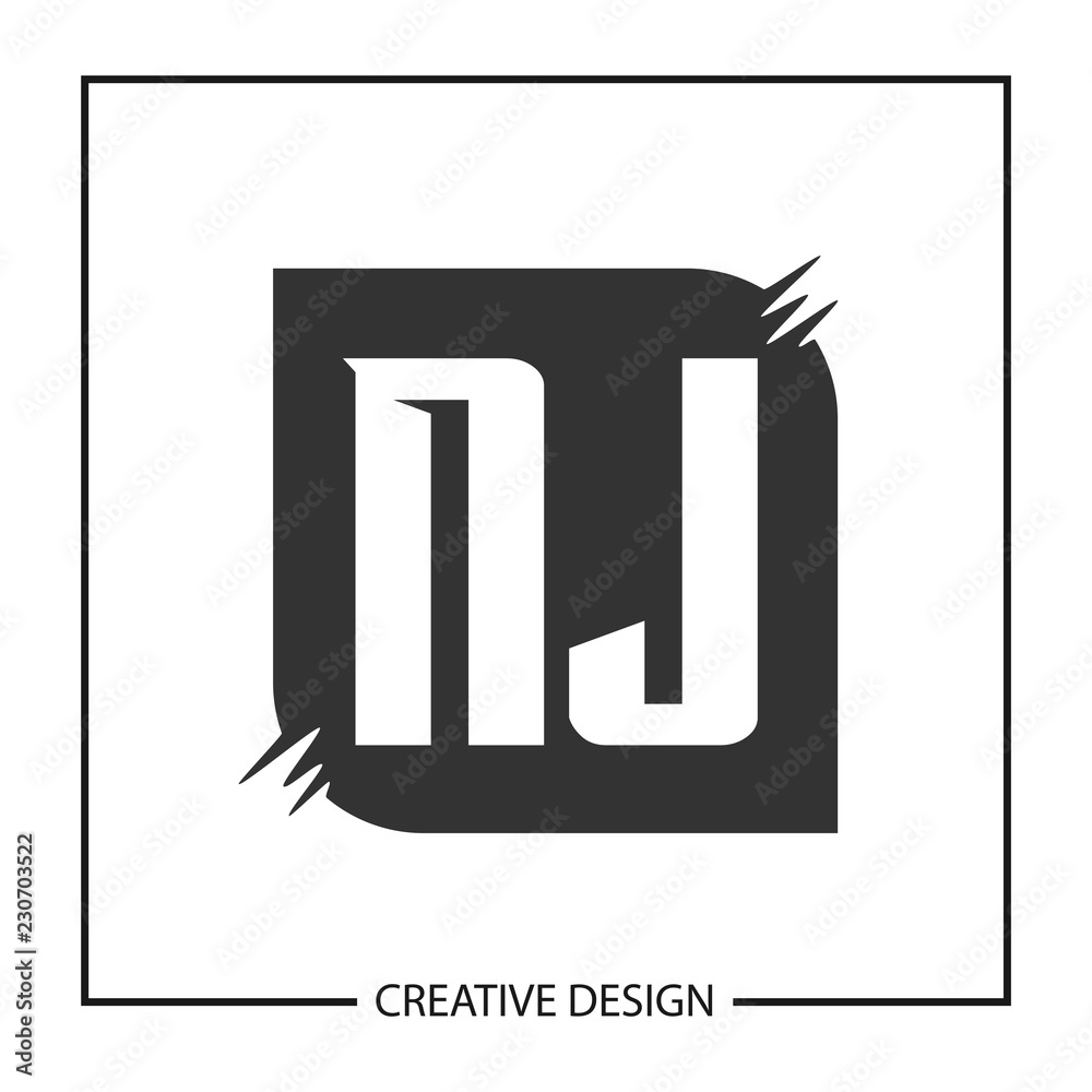 Initial Letter NJ Logo Template Design Initial Letter NJ Logo Template Design