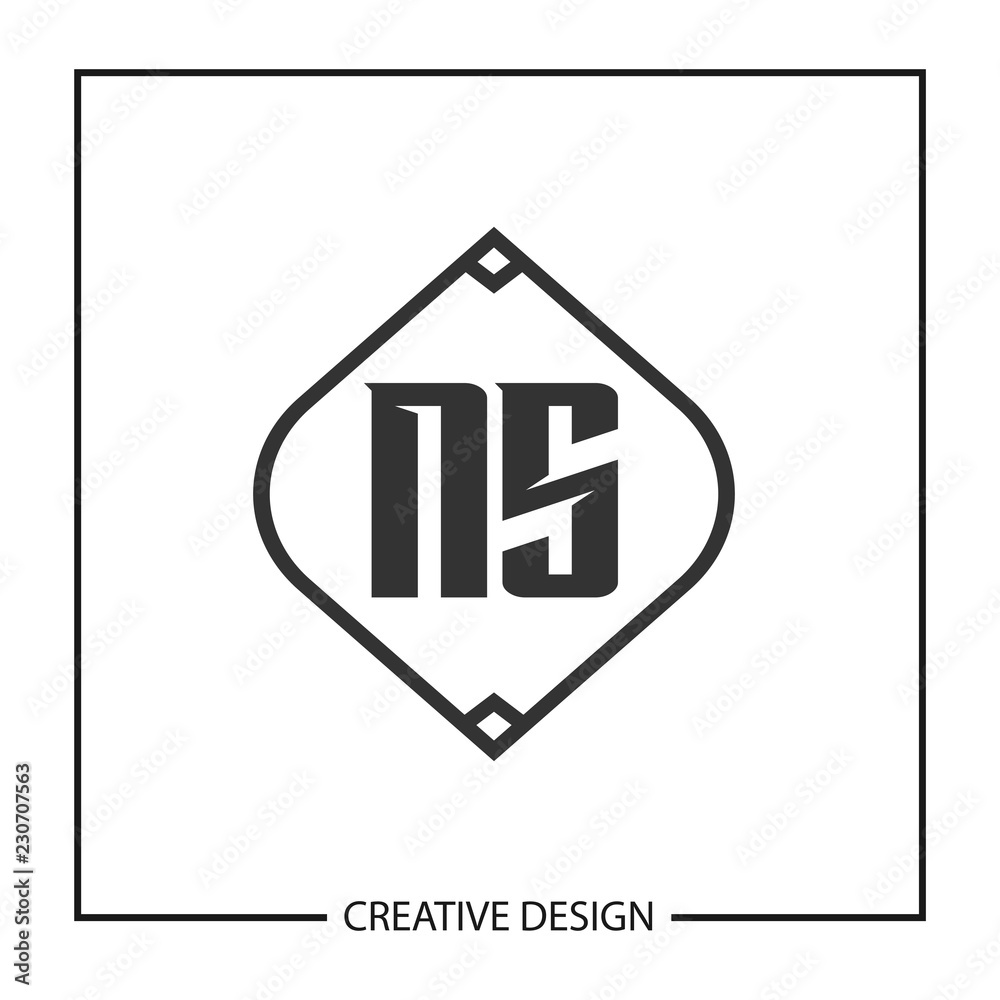 Initial Letter NS Logo Template Design Initial Letter NS Logo Template Design