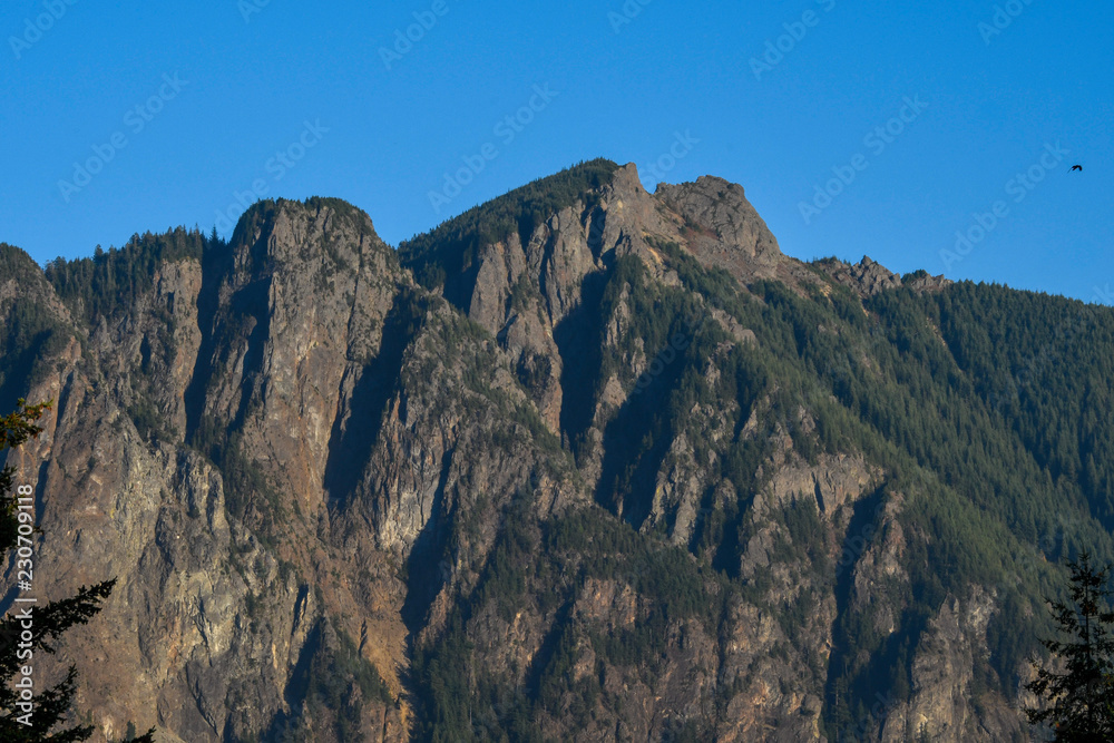 Mountain Scene Blue Sky