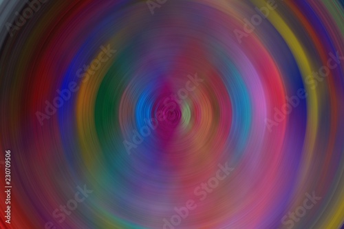 Colorful digital art with creative spiral effect of silk threads