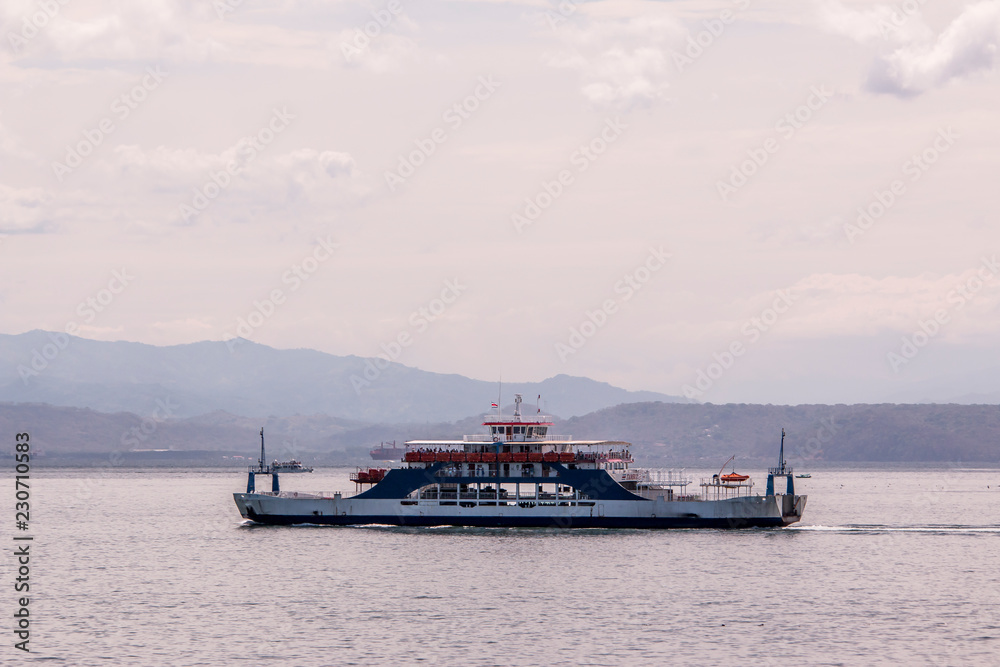 Ferry pier in the city of Puntarenas, Costa Rica