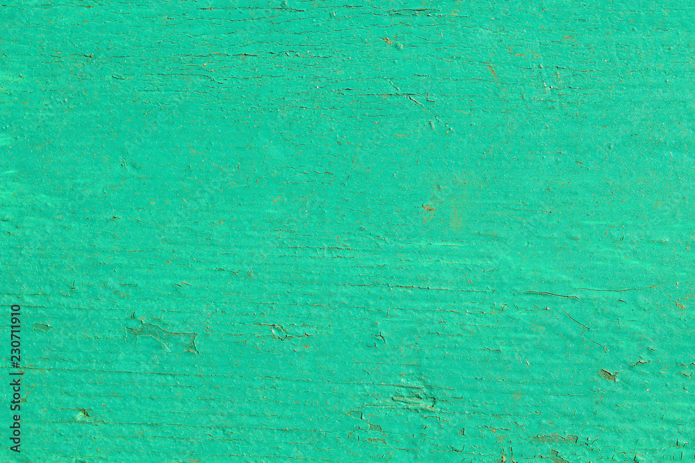 Old wooden green board. Background. Texture.