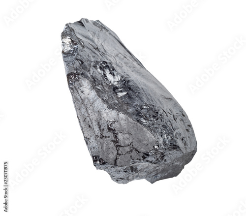 Piece of silicon isolated on white background