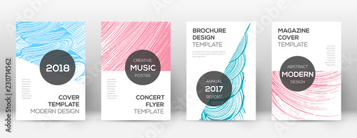 Cover page design template. Modern brochure layout