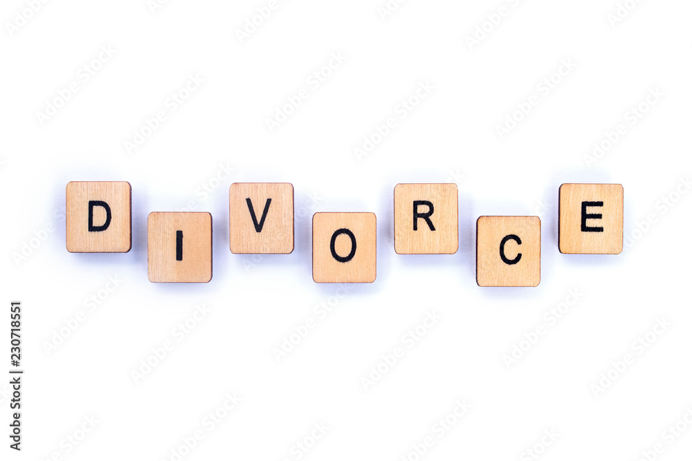 The word DIVORCE The word DIVORCE