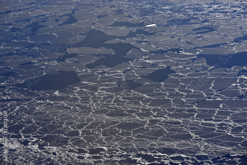 Flying over the antarctic peninsula photo