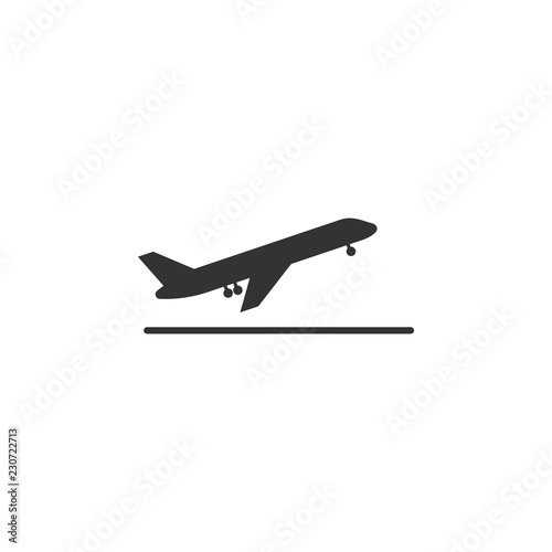 Plane takeoff icon. Element of airport icon for mobile concept and web apps. Detailed Plane takeoff icon can be used for web and mobile
