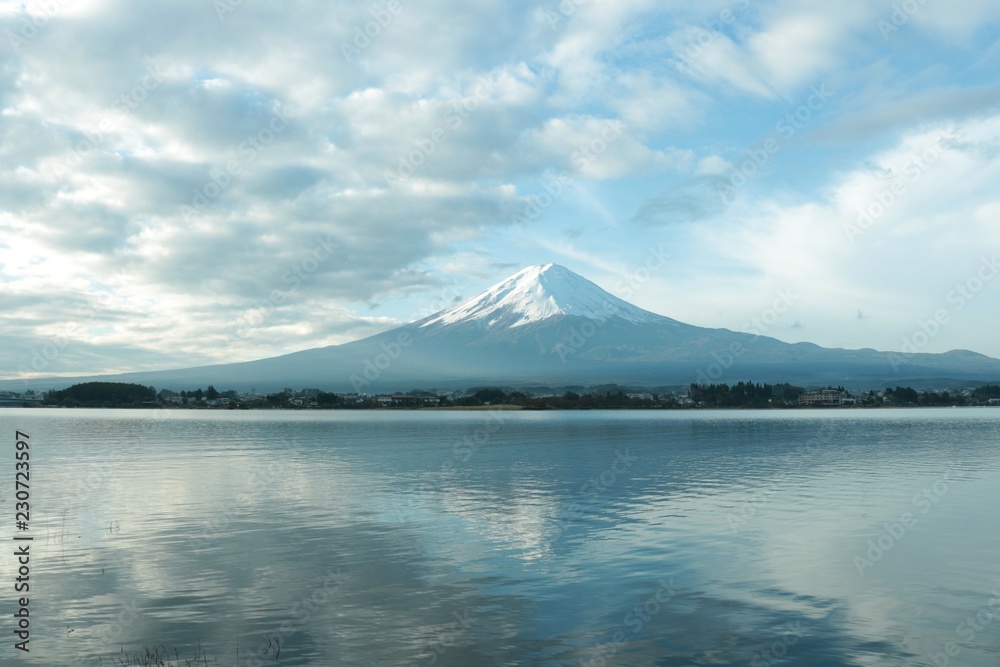 河口湖の富士山/美しい富士山