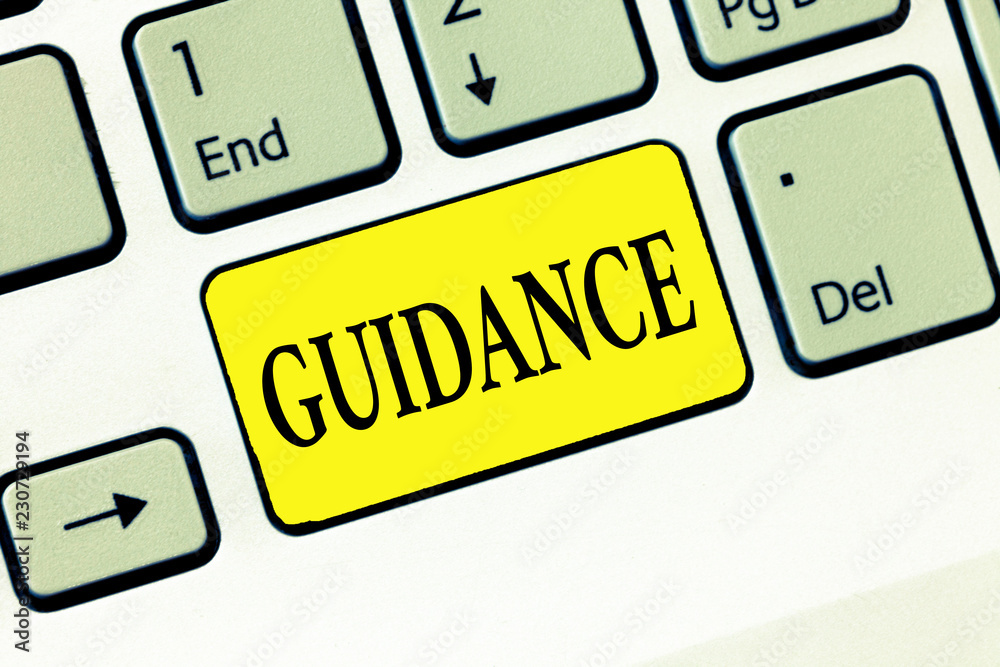 Word writing text Guidance. Business concept for advice or information aimed at resolving problem or difficulty. Word writing text Guidance. Business concept for advice or information aimed at resolving problem or difficulty.