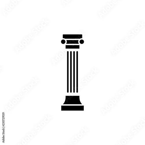 Greek ionic column vector icon