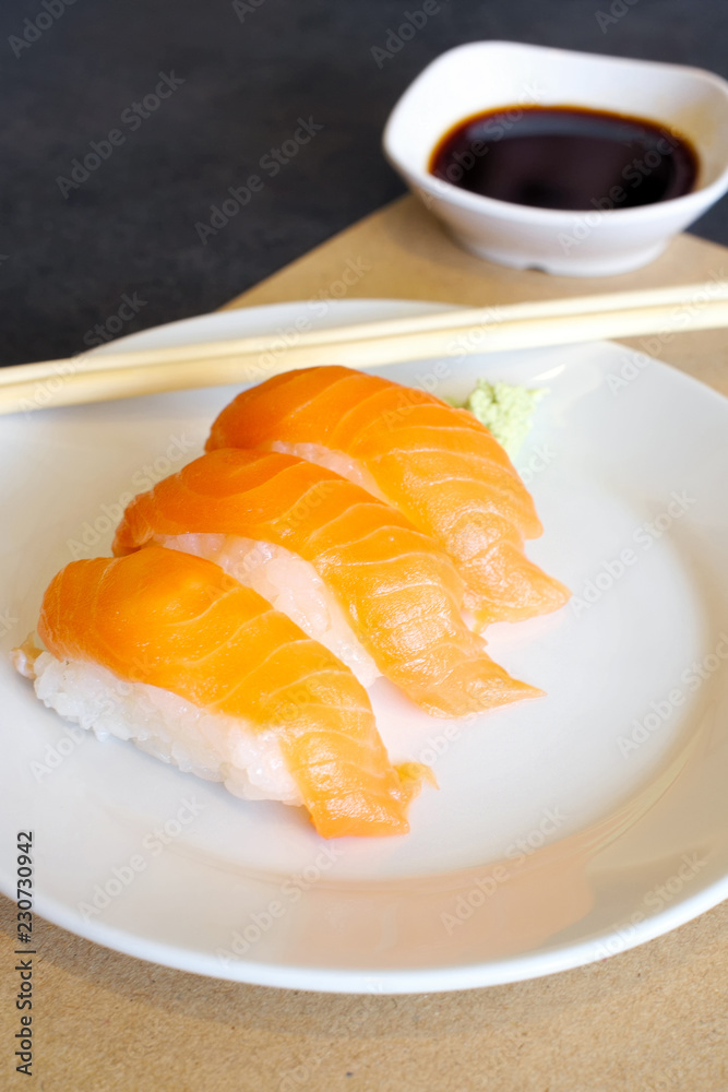 Sashimi salmon Sashimi salmon