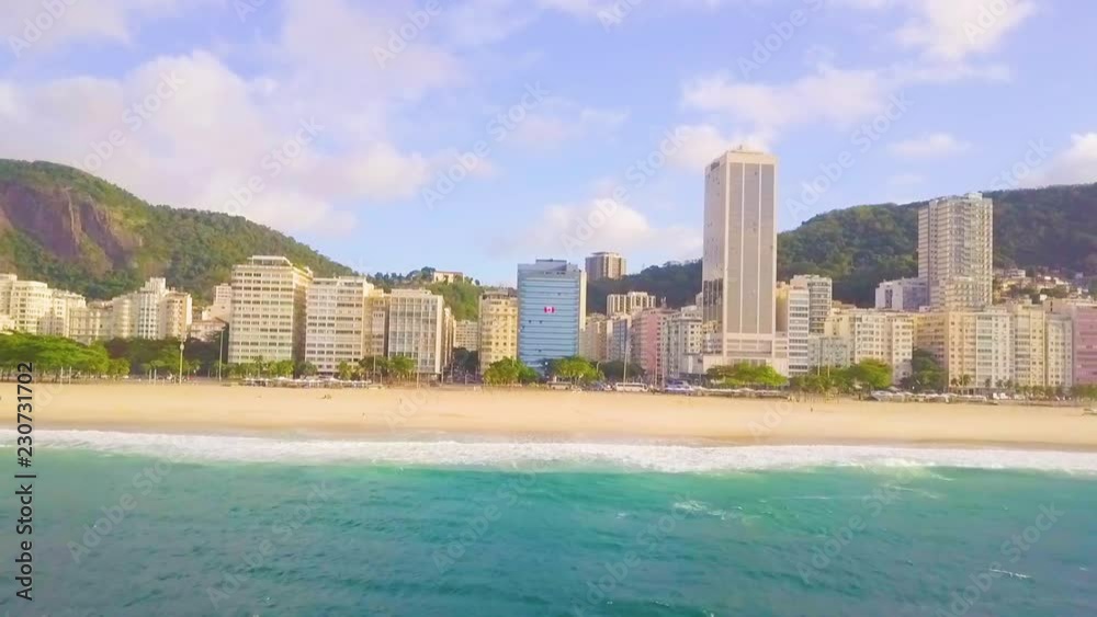 Aerial Of Beautiful Rio De Janeiro Cityscape And Beach Aerial Of Beautiful Rio De Janeiro Cityscape And Beach