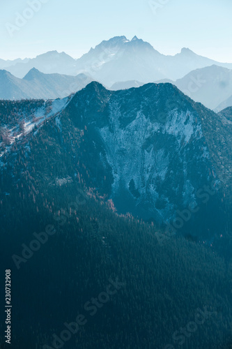 Views of the snowy North Cascades from the Pacific Crest Trail