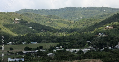 village in mountains photo