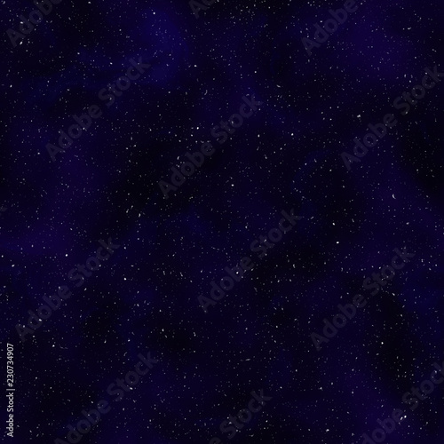 Starrs in outer space seamless background or texture illustration