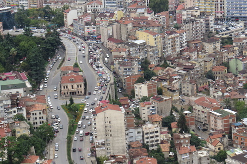 aerial view of the city