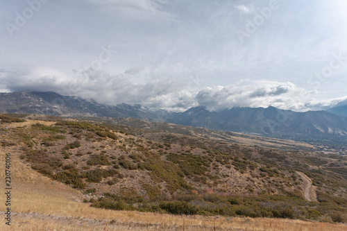 Panoramic view of the mountains.