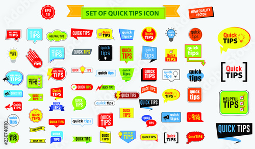 set of quick tips for footnote header of footer, in article, magazine, newspaper, and other material printing. easy to modify