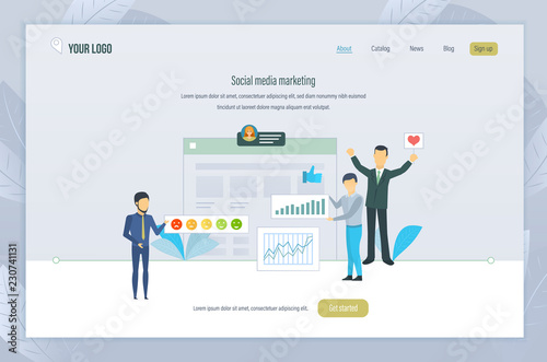Social media marketing. Media planning, promotions, companies, digital marketing.