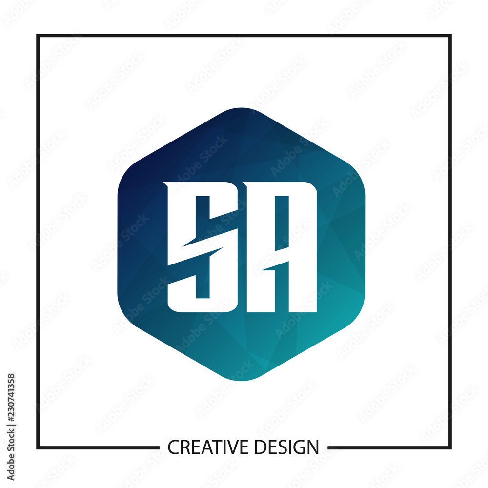 Initial Letter SA Logo Template Design Initial Letter SA Logo Template Design