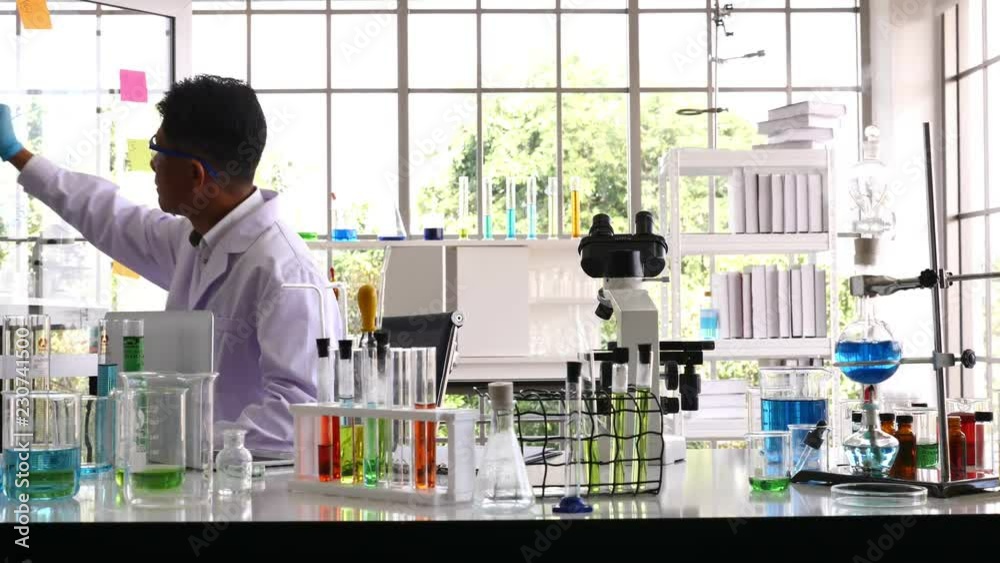 Scientist working in laboratory Scientist working in laboratory