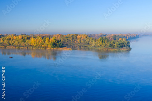 View on a river Dnieper in Kremenchug on autumn © ihorbondarenko