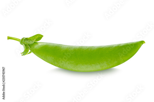  peas isolated on white background