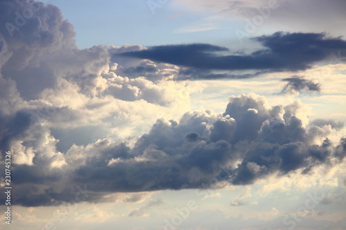 blue sky with clouds
