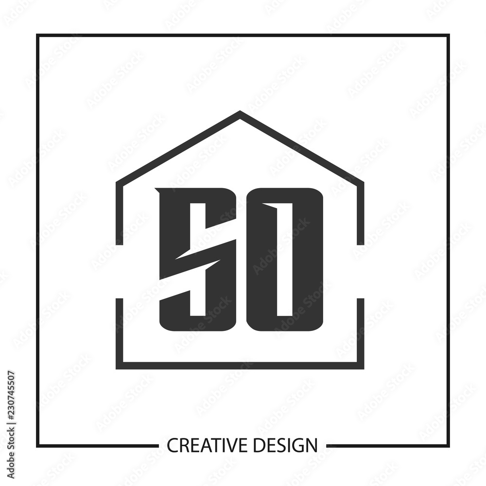 Initial Letter SO Logo Template Design Initial Letter SO Logo Template Design