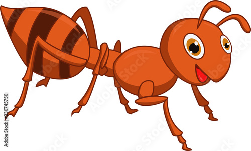 Happy ant cartoon