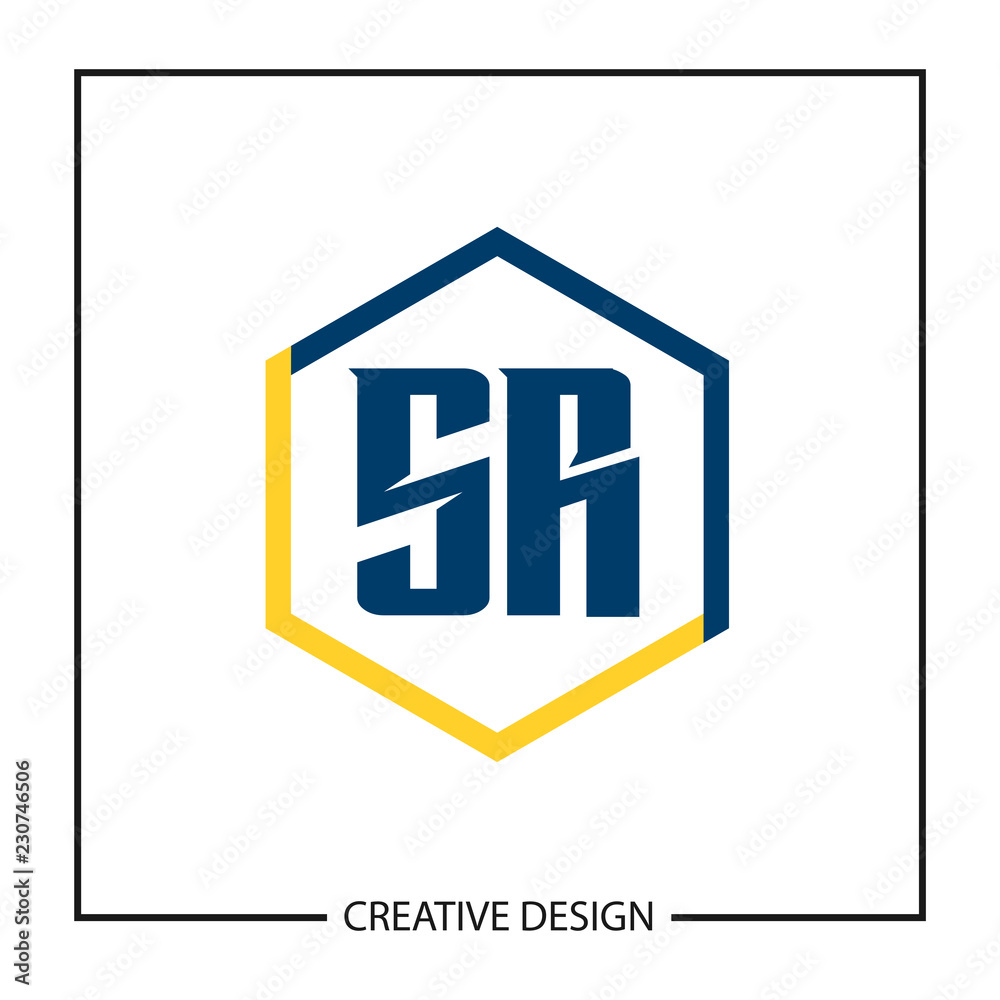 Initial Letter SR Logo Template Design Initial Letter SR Logo Template Design