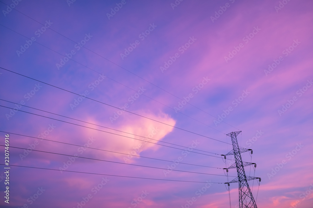 Copy space summer blue sky and white cloud abstract background.