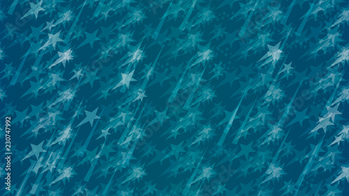 An abstract pattern of flying stars, triangular elements and circles. A modern design element for wallpaper, tiles, packaging, textiles, covers.